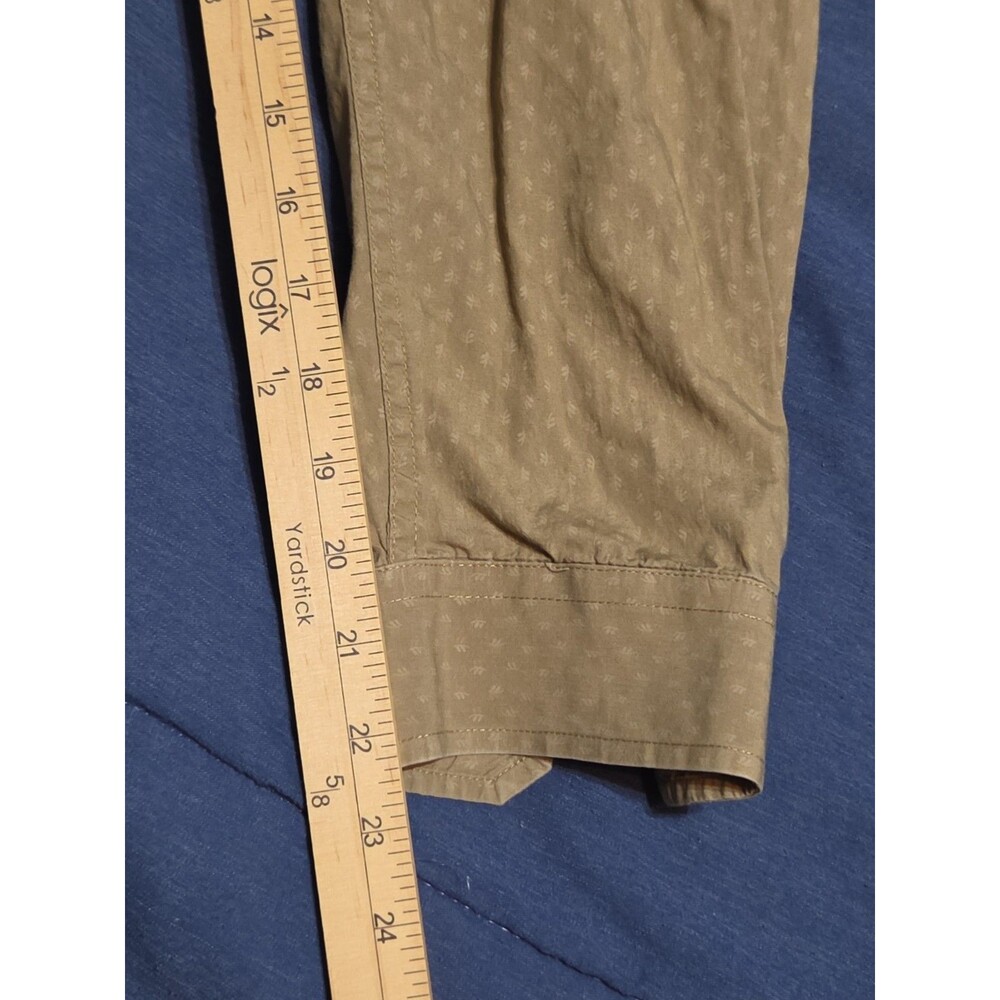Cinch Men’s XL Down Shirt Brown Geometric Long Sleeve Western Cowboy - Picture 6 of 10